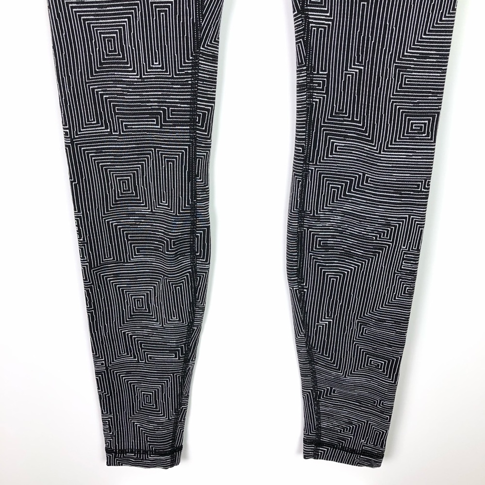 Lululemon Maze Jacquard Wunder Under Leggings Size 6 - Picture 4 of 13